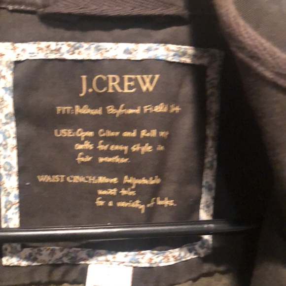 J. crew dark army green utility/field jacket. Size S - Picture 8 of 8